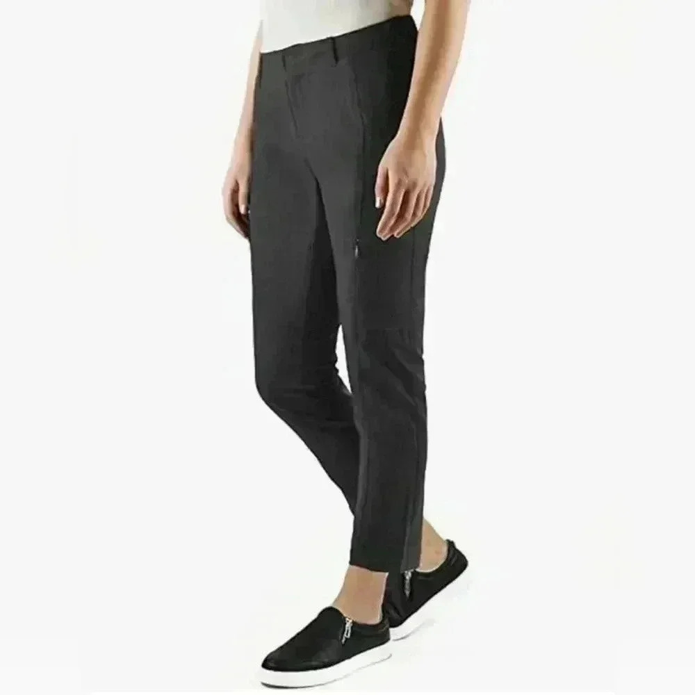 NWT Kirkland Signature Ladies Travel Pant Steel Grey Size 6 Ankle Length